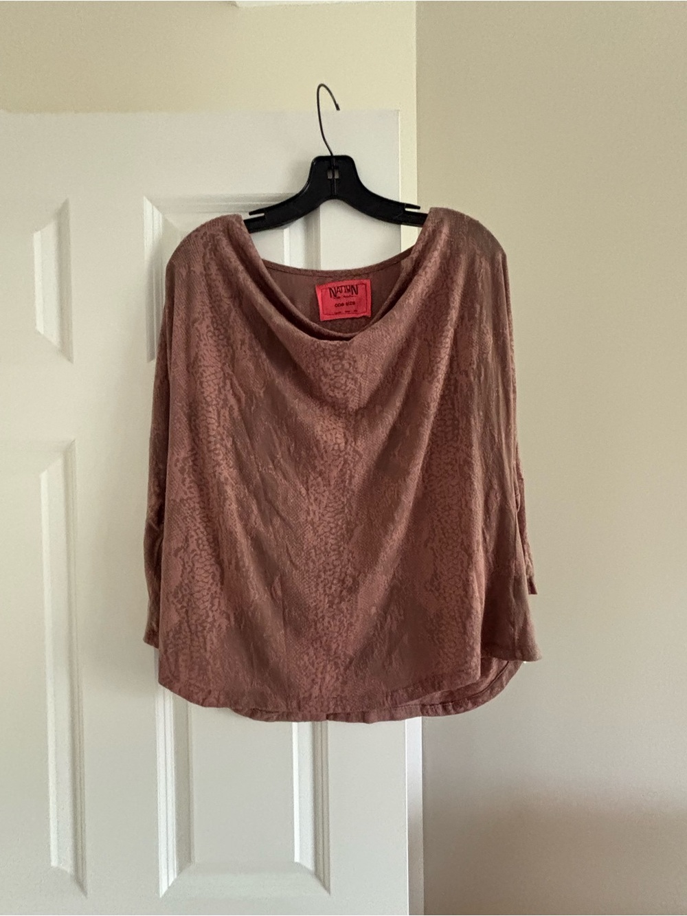 NIC+ZOE light brown Textured shirt. Excellent conditions
